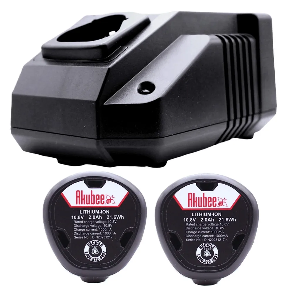 2 Akkus 12V 2,0Ah + Ladegerät für Bosch GBA 12V | Akubee